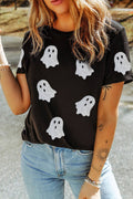 Black Glitter Ghost Top/XL