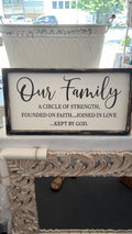 Our Family Wooden Decor